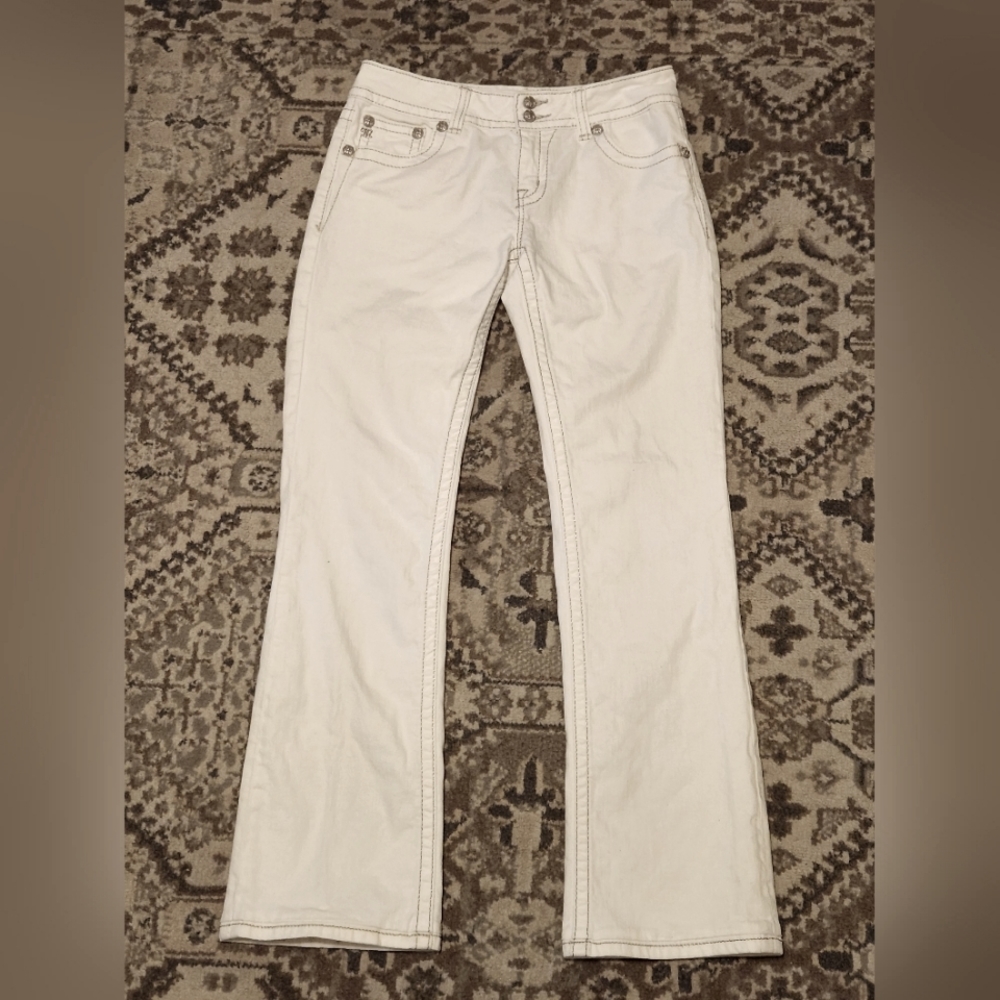 MISS ME White Embellished Bootcut Jeans JP5082W Boot